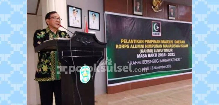 Lantik Pengurus KAHMI Lutim, Akbar Tanjung Singgung Kasus Ahok