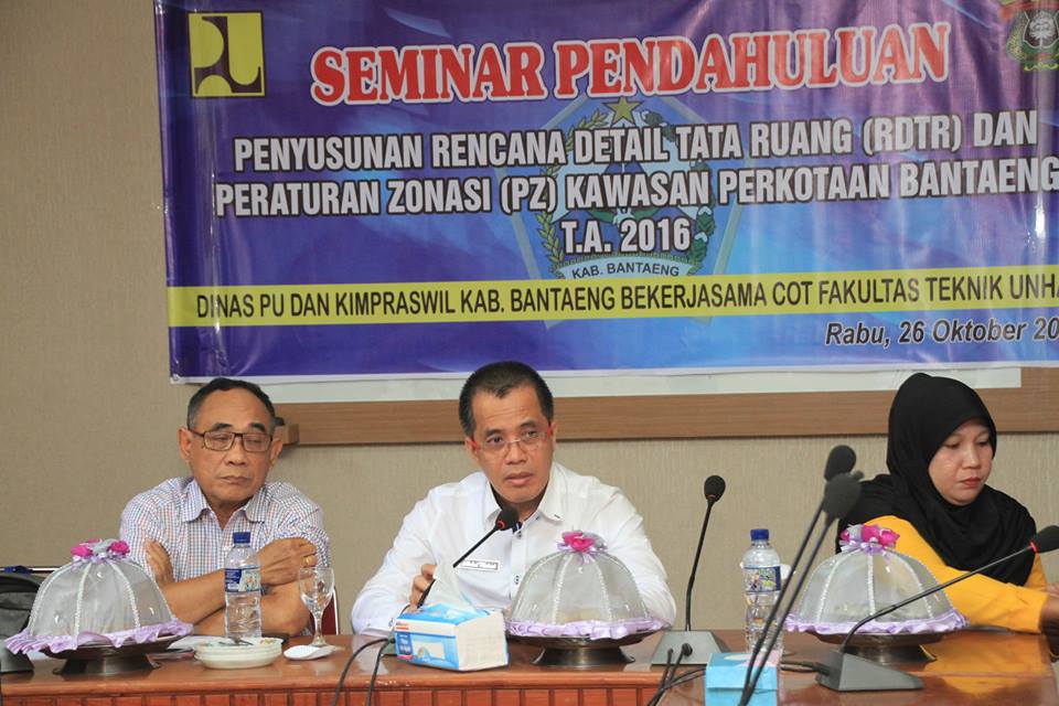 Seminar Penyusunan RDTR dan Peraturan Zona Kawasan Perkotaan Bantaeng