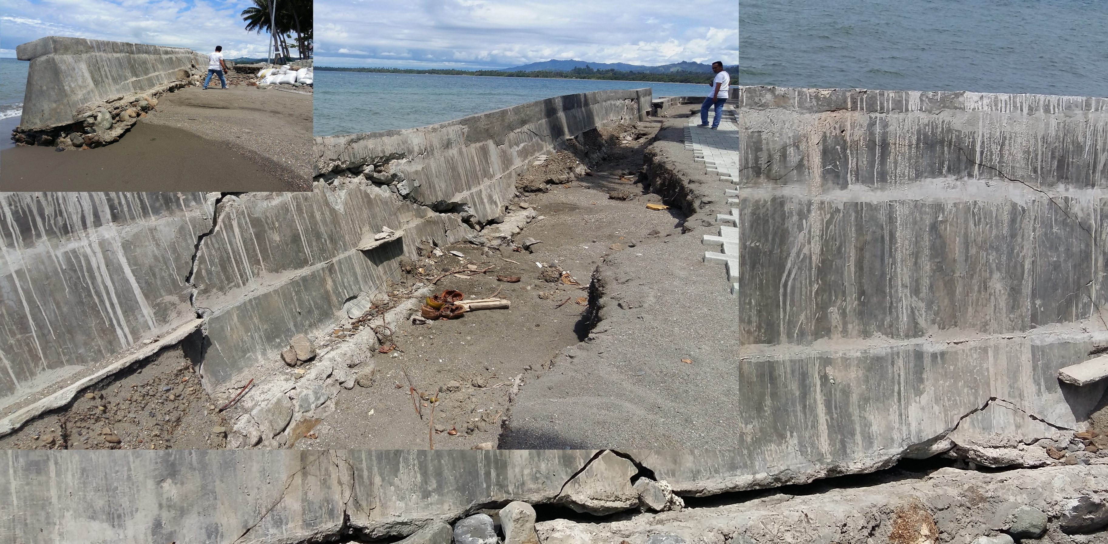 Diduga Menggunakan Pondasi Lama, Talud Lalombi Hancur