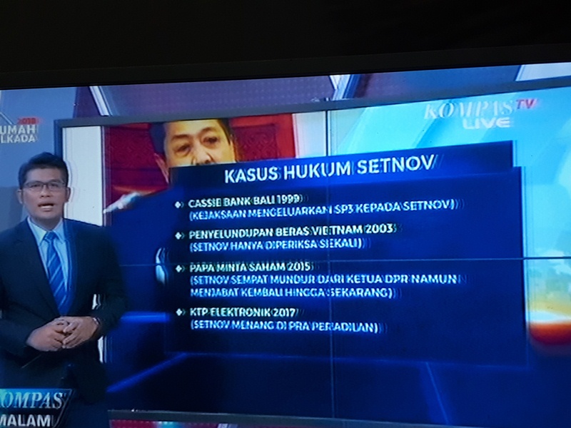 Setnov Diduga Terlibat 4 Kasus Hukum