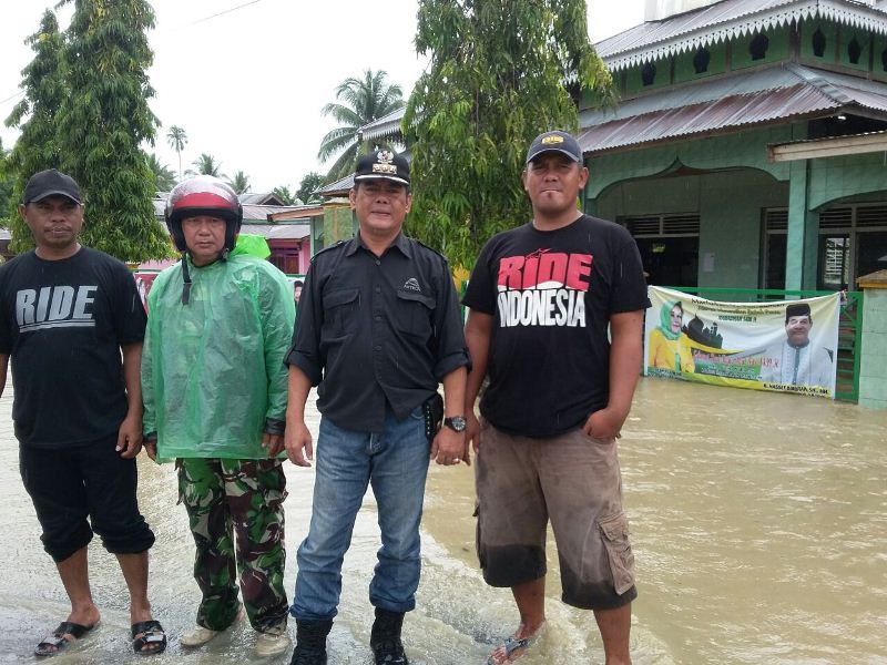 Jelang Lebaran Camat Masama Pantau Banjir Hingga Gas 3Kg
