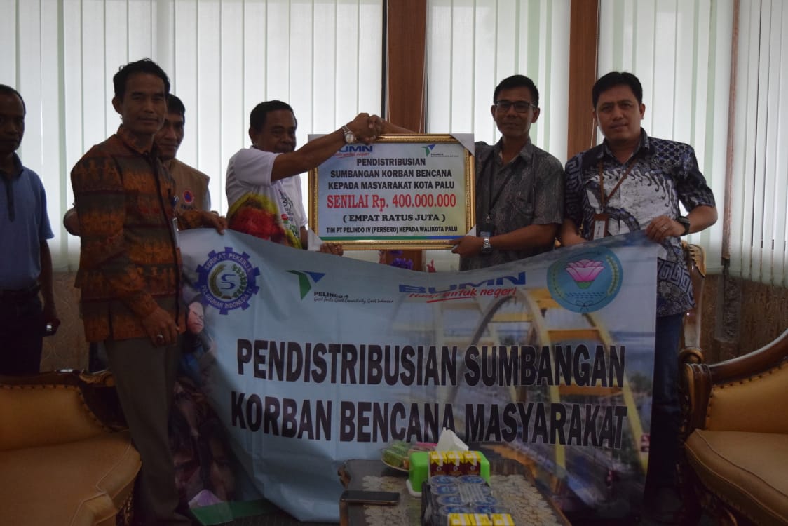 PT.Pelindo IV Berikan Bantuan Bencana Rp, 400 Juta Ke Pemkot