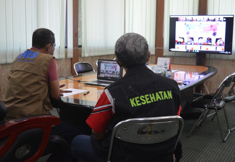 Walikota Rapat Terbatas Bersama Bupati Sigi bahas Pencegahan Covid19