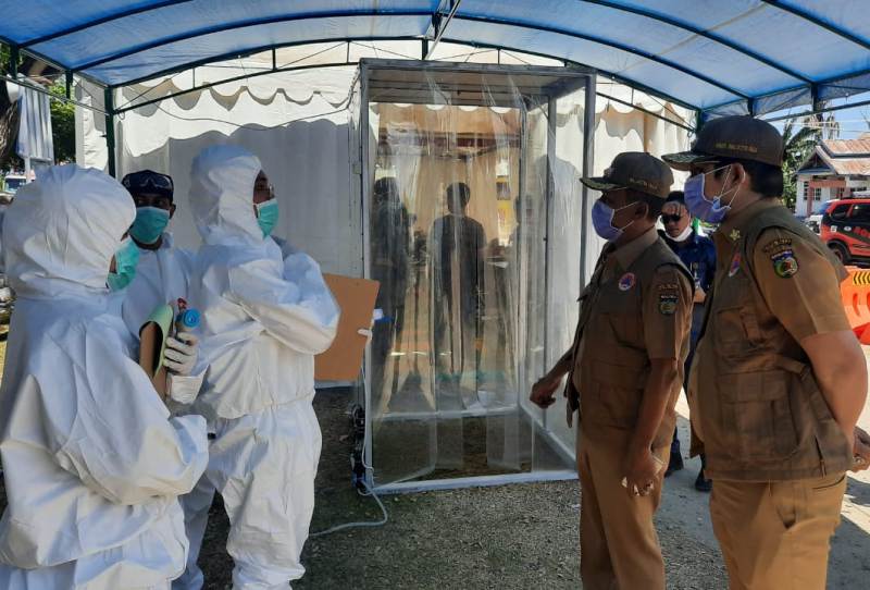 Walikota & Wawali Tinjau Pos Pencegahan Covid19