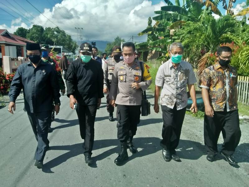 Pemda Touna dan Polres Gelar Simulasi New Normal Life