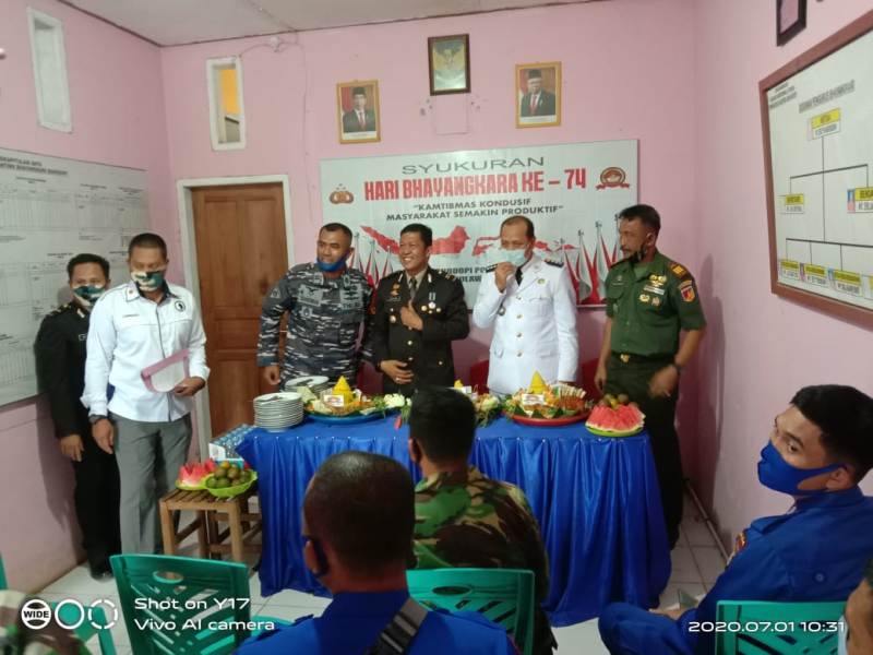 Sambut HUT Bhayangkara ke 74, Polsek Bahodipi Baksos