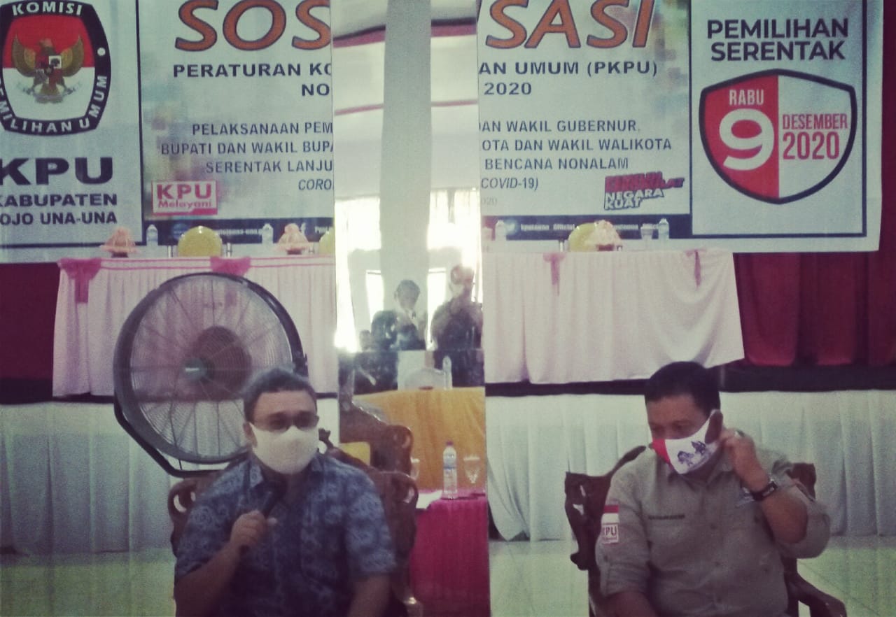 Jelang Pilkada, KPU Touna Gelar Sosialisasi Lanjutan PKPU Nomor 6 Tahun 2020
