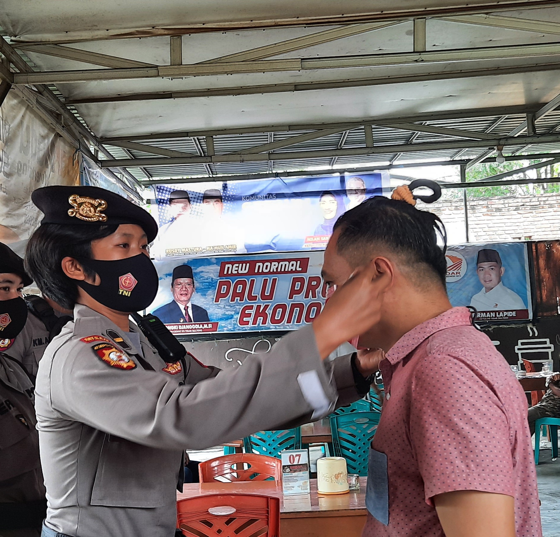 Kapolda Sulteng Sosialisasi Kepatuhan Disiplin New Normal