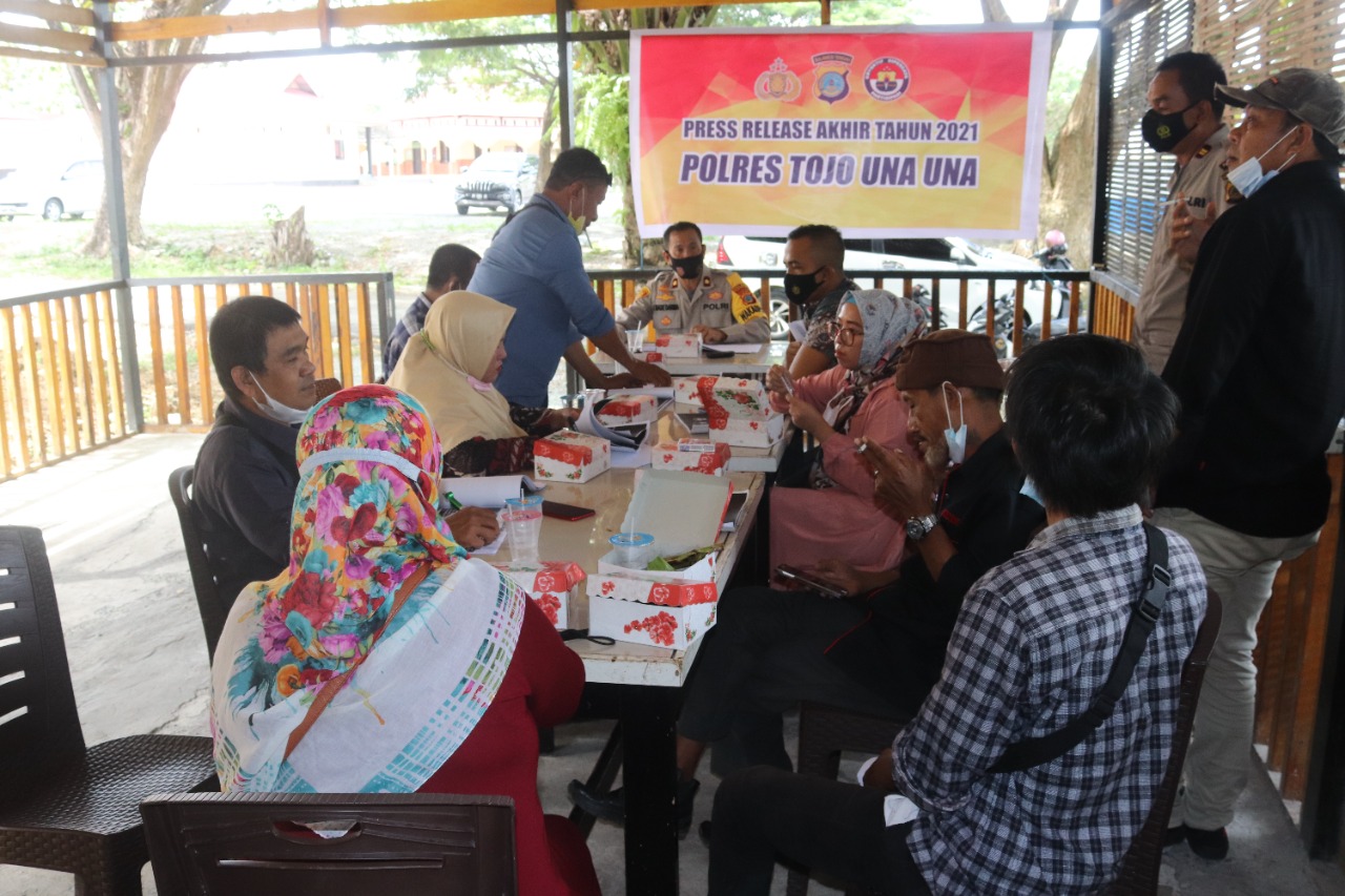 Ini Kasus  Yang Ditangani Polres Touna Selama 2021