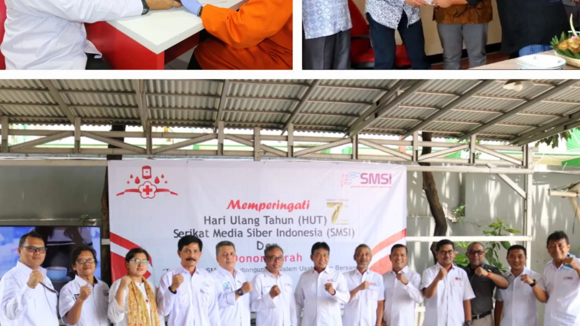 SMSI Rayakan HUT ke-7 Dengan Potong Tumpeng dan Donor Darah Serentak di 37 Kota