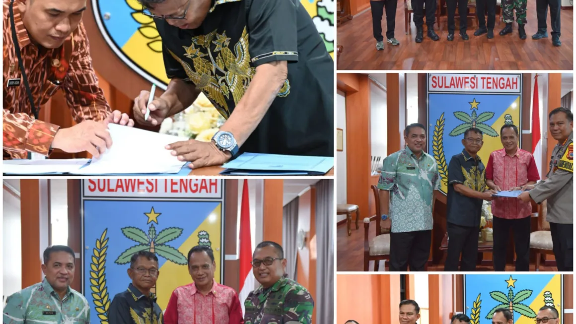 Gubernur Rusdy Mastura Teken NPHD Pengamanan Pilkada 2024