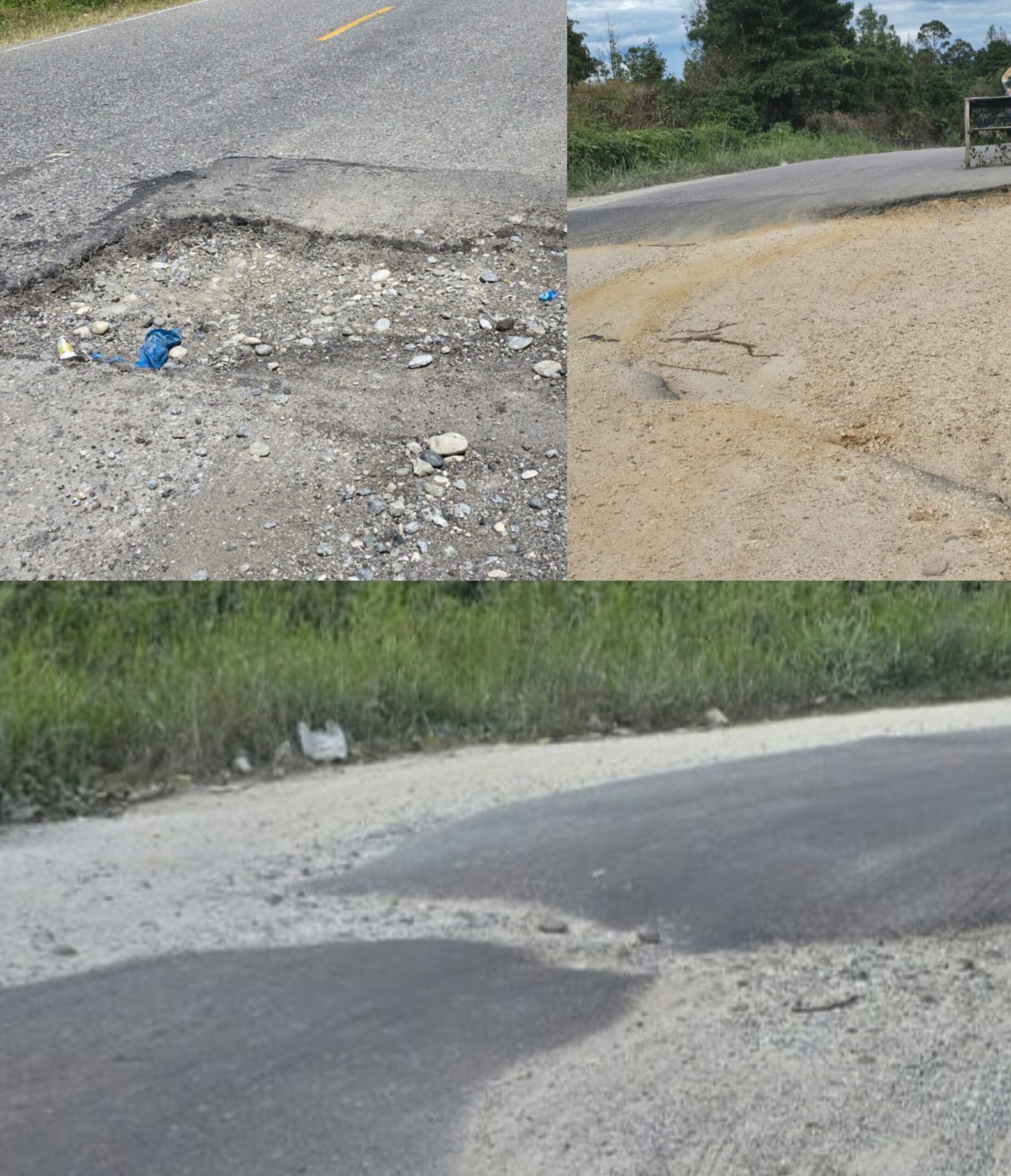 Foto kondisi ruas jalan nasional trans sulawesi Poso ke Pendolo. Foto bang doel/deadline-news.com