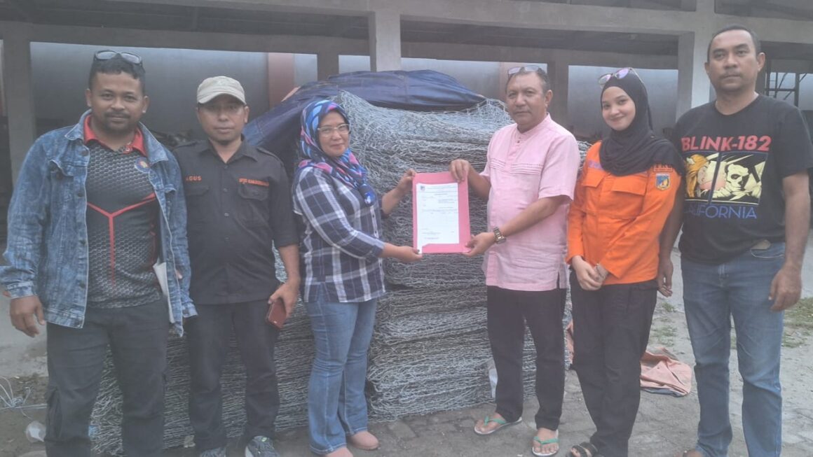 Pemprov Sulteng Bantu 610 Bronjong ke Pemda Donggala