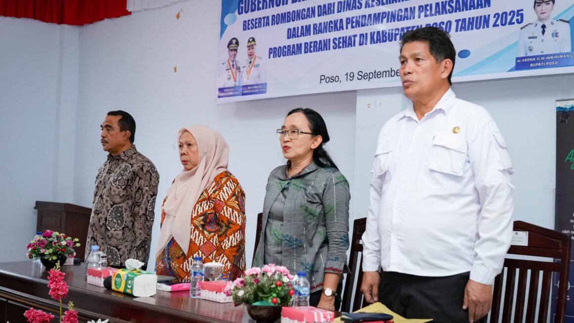 Evaluasi Berani Sehat di Poso, Ini Arahan Wagub Reny A Lamadjido