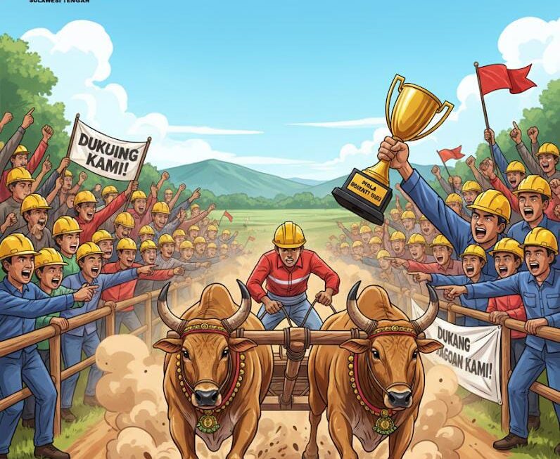 DPN Sulteng Gelar Lomba Karapan Sapi Perebutkan Piala Bupati Sigi 2025