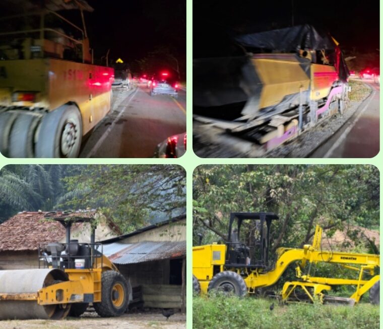 Proyek Jalan Tagolu-Tentena Poso  Lamban, Hanya Ada 4 Alber di Lokasi