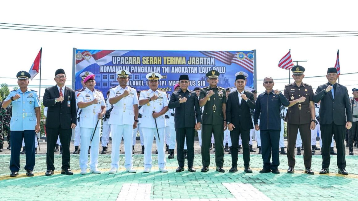 Sertijab Danlanal Palu, Ini Penekanan Gubernur Anwar Hafid