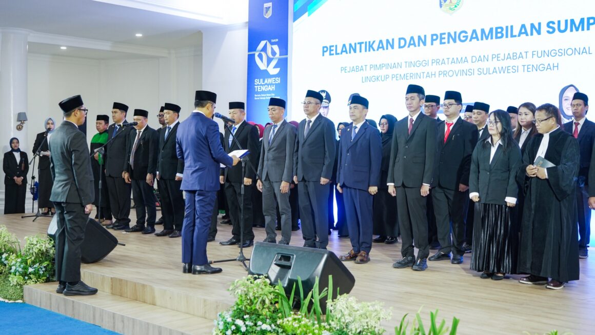 Gubernur Anwar Hafid Lantik 40 Pejabat, Dorong Kualitas Pelayanan Publik