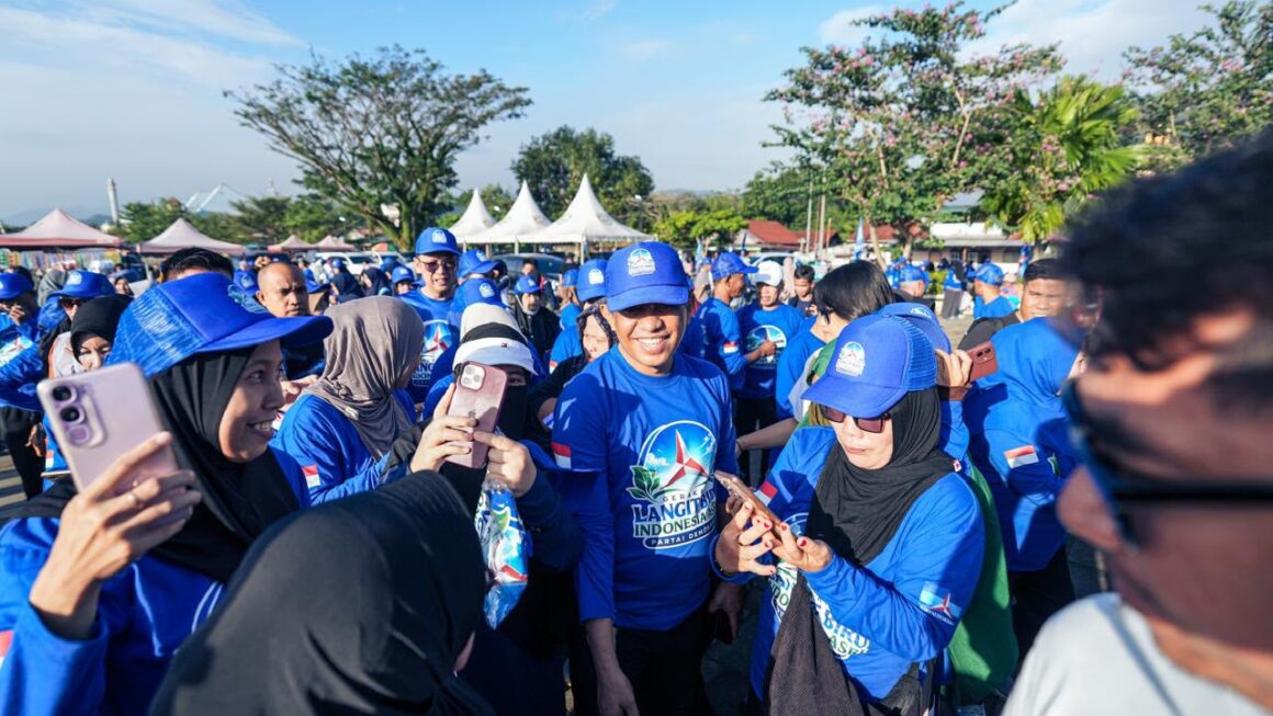Ribuan Kader Partai Demokrat Birukan Morowali di Hut ke-25 Tahun