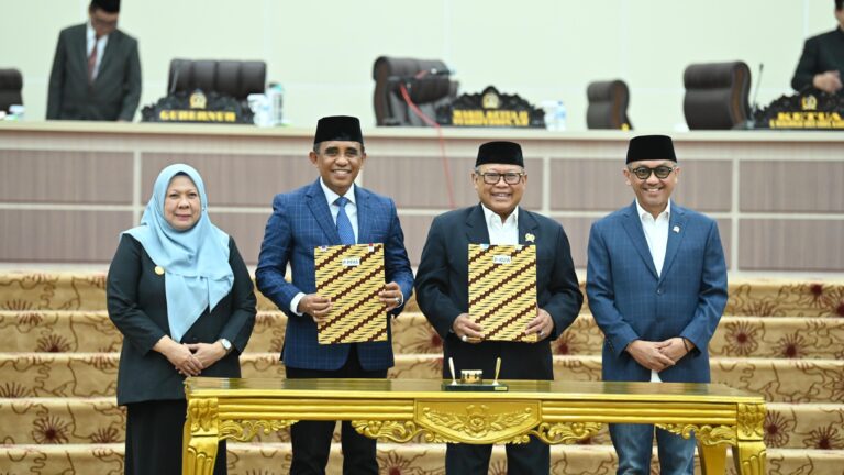 KUA – PPAS 2026 Ditanda Tangani, Bukti Sinergi Pemprov dengan DPRD