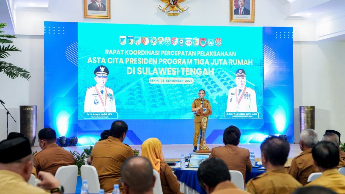 Pemprov Sulteng Bidik 20.000 Rumah di Tahun 2027